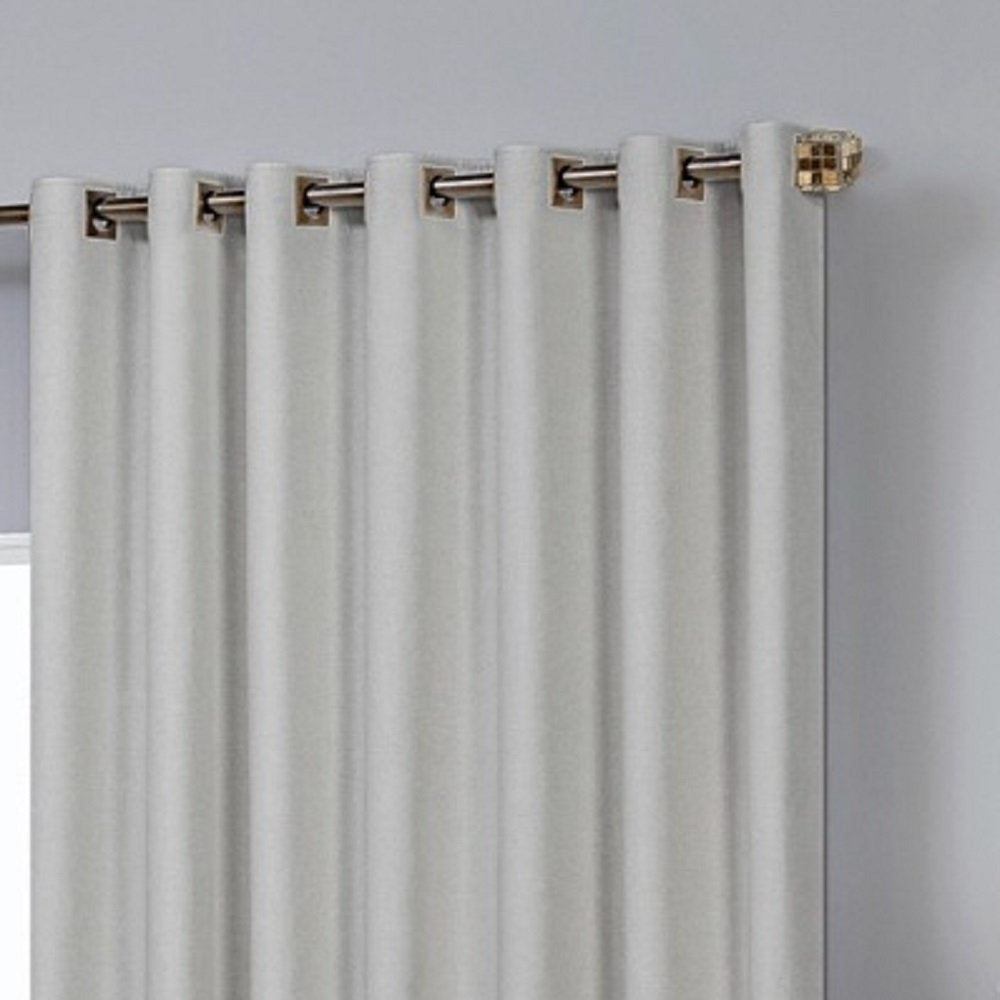Celine 100% Blackout Curtain for Rod, Gray, 118 in x 106 in
