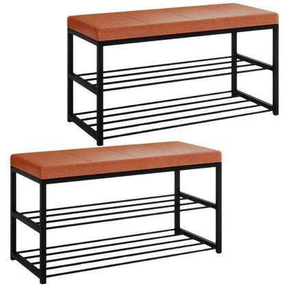 Elegance Set of 2 Shoe Storage Benches