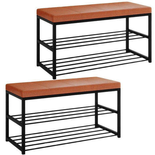 Elegance Set of 2 Shoe Storage Benches
