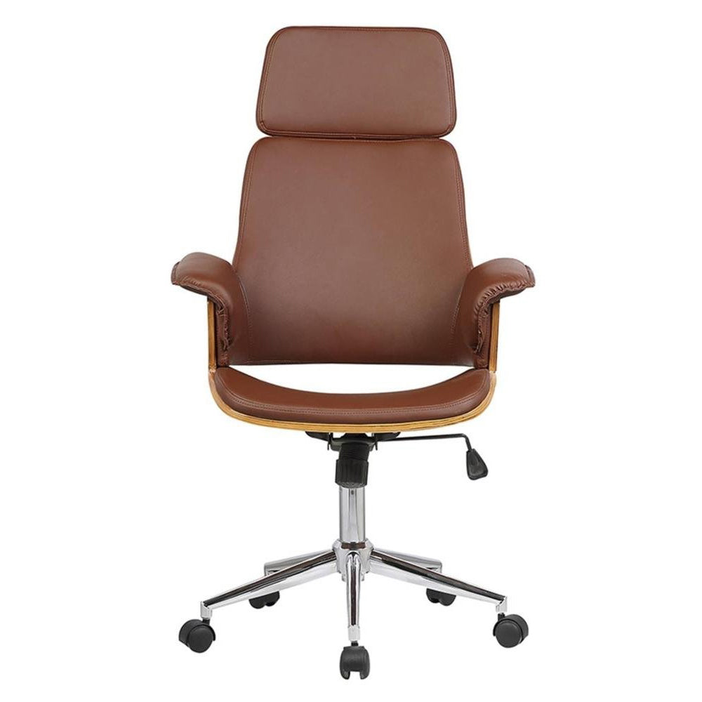 Coimbra PU Office Chair, Brown