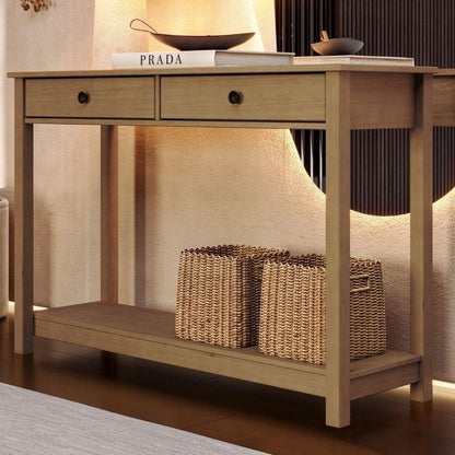 Essence Solid Taeda Wood Console Table