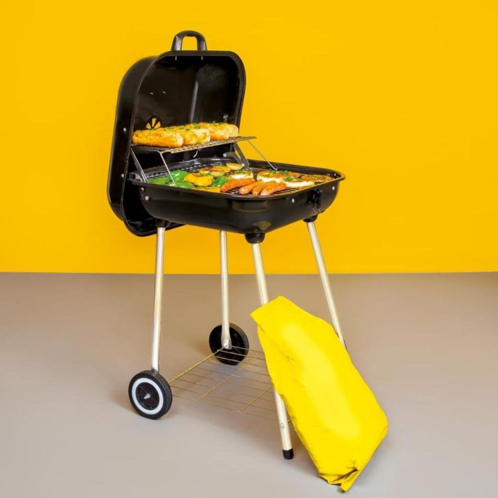 Barbacoa Enamel Charcoal Grill with Wheels