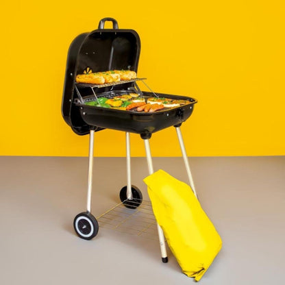 Barbacoa Enamel Charcoal Grill with Wheels