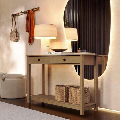 Essence Solid Taeda Wood Console Table