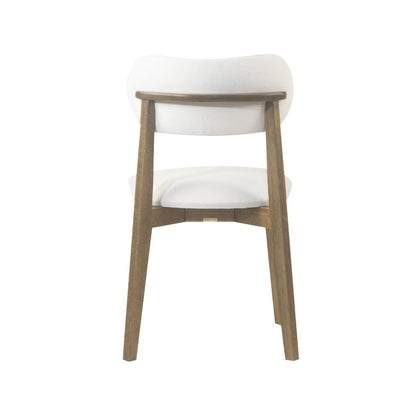 Lunna Set of 4 Upholstered Dining Chairs, Off White Linen