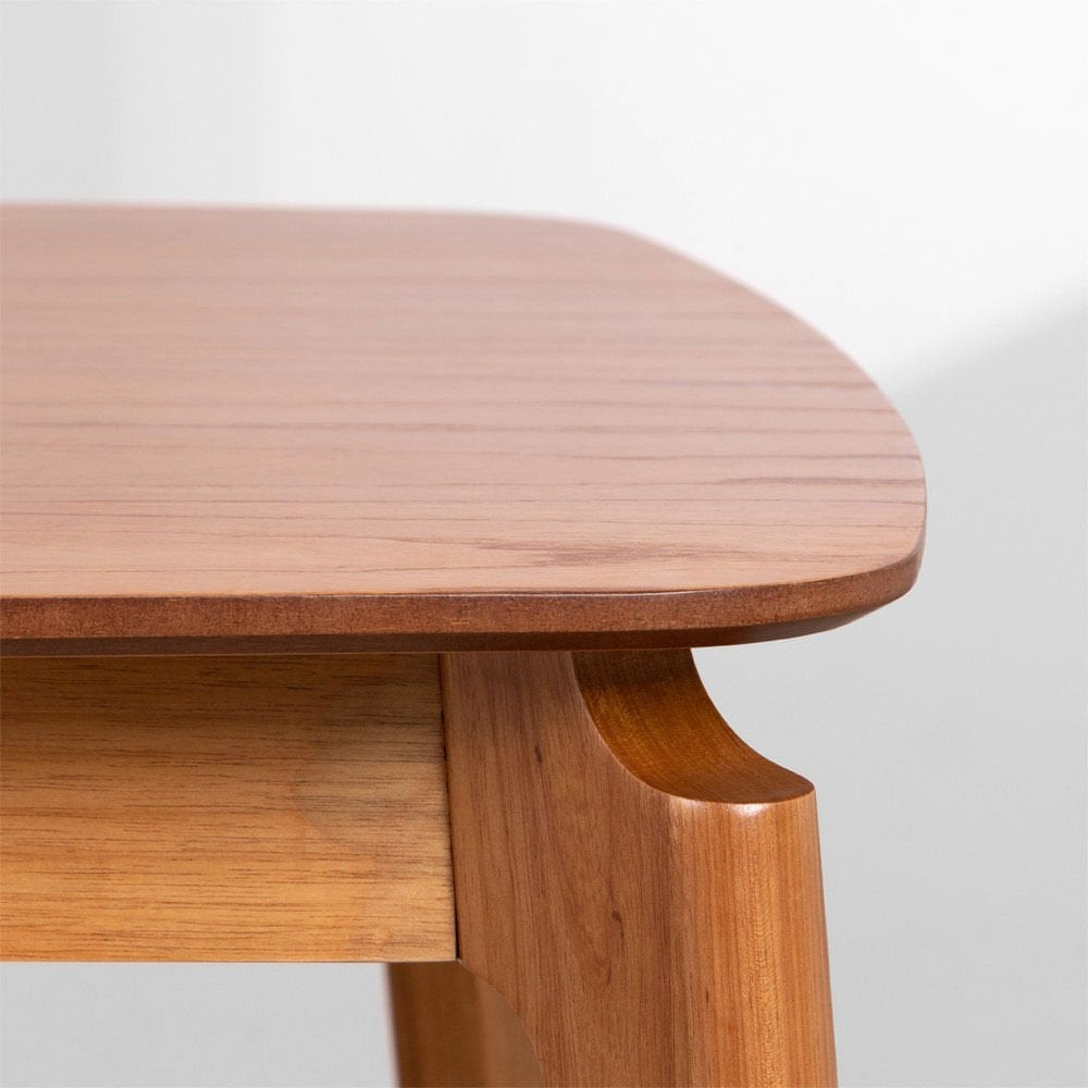 Lala Rectangular Dining Table Set with 6 Nord Chairs, American Oak