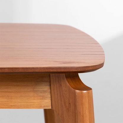 Lala Rectangular Dining Table Set with 6 Nord Chairs, American Oak