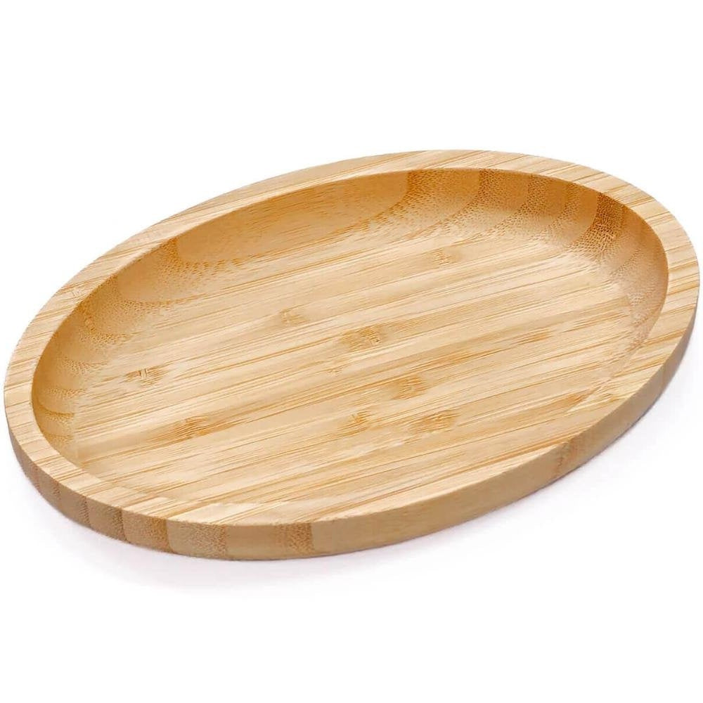 36-Piece Bamboo Oval Serving Tray Set