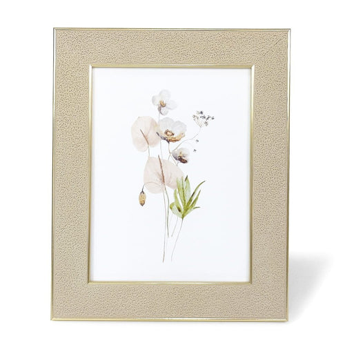 Textured Decorative Photo Frame with Glass, 6 in x 8 in