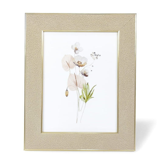 Textured Decorative Photo Frame with Glass, 6 in x 8 in