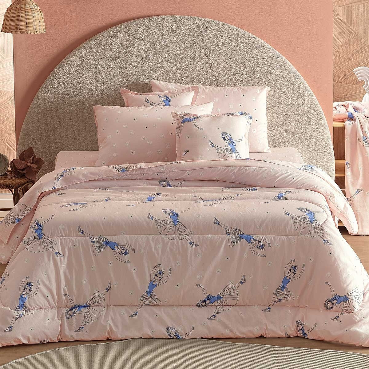 Ballerina & Daisies 100% Cotton Kids' Twin Sheet Set