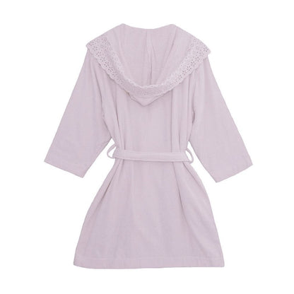 Crystal 100% Cotton Bathrobe, Pink, Size S