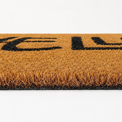 Hello Rectangular Coir Doormat with PVC Backing, 29.5 in x 17.7 in