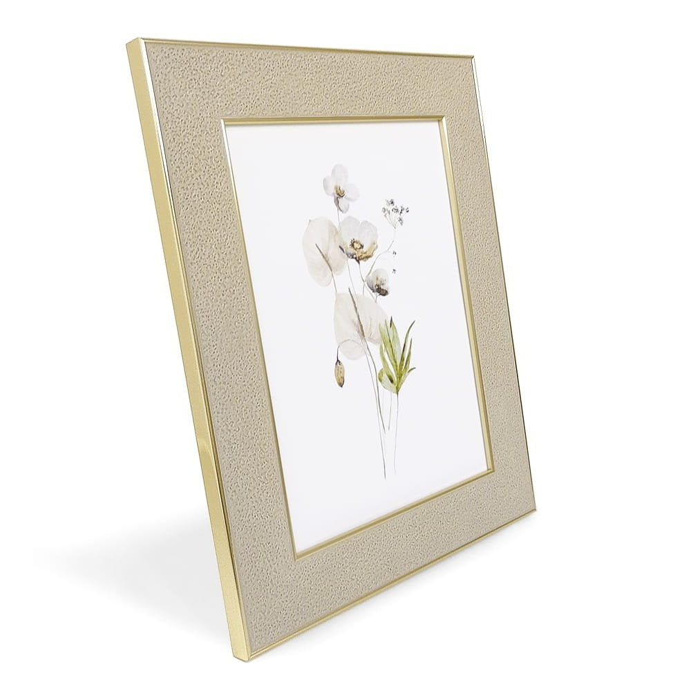 Textured Decorative Photo Frame with Glass, 6 in x 8 in