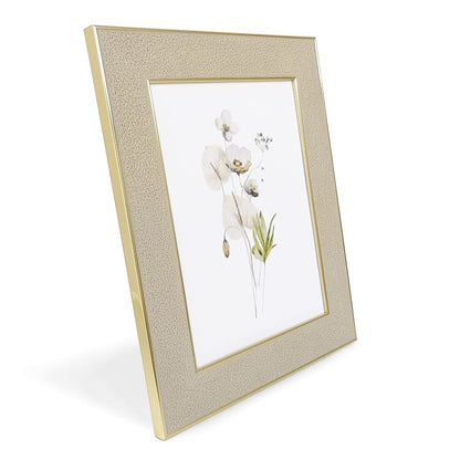 Textured Decorative Photo Frame with Glass, 6 in x 8 in