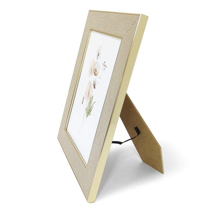 Textured Decorative Photo Frame with Glass, 6 in x 8 in
