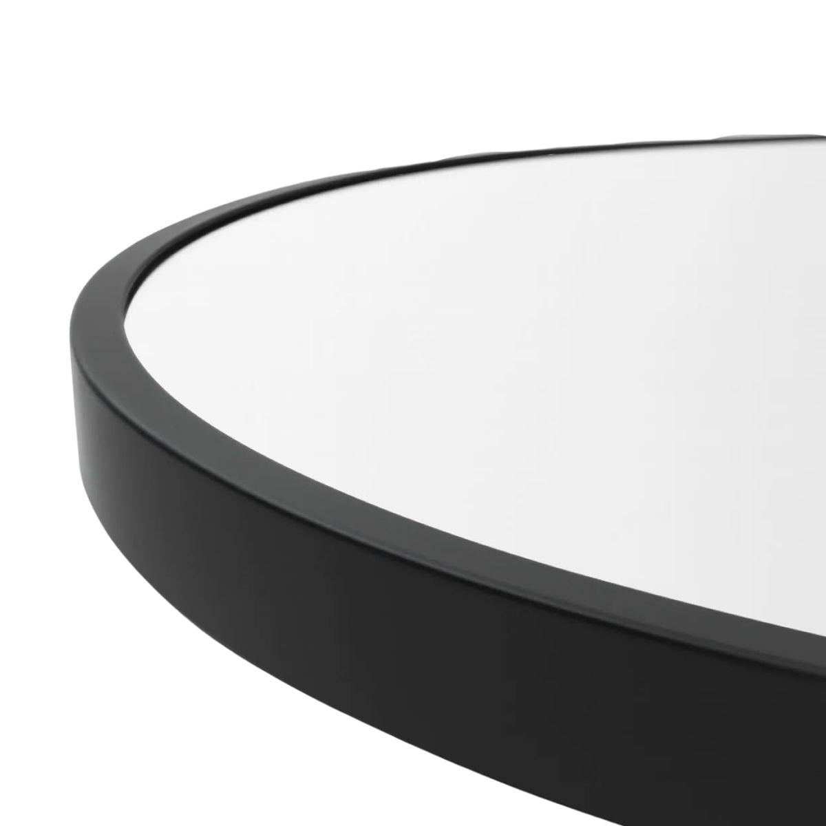Large Decorative Arched Mirror with Matte Black Frame, 23.6 in x 15.7 in