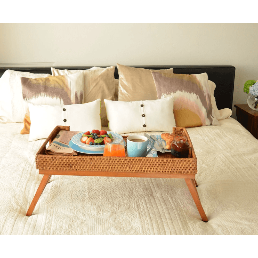 Rattan Tray with Feet