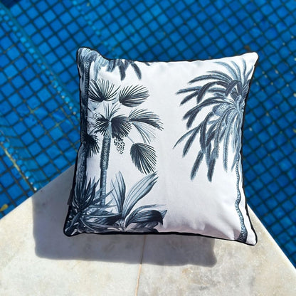 6-Piece Waterproof Pillow Cover Set, Stripes, Palms & Shells