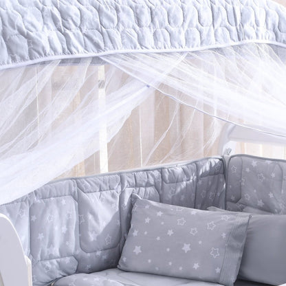 Gray Star 8-Piece 100% Cotton Crib Bedding Set