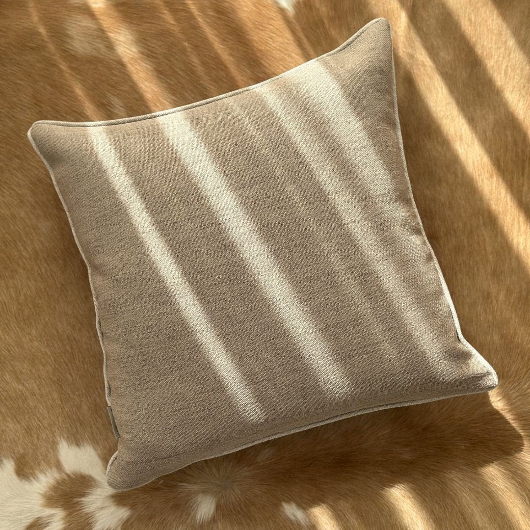 5-Piece Veneto Linen-Look Pillow Cover Set, Tonal Colors
