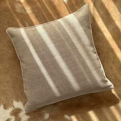 5-Piece Veneto Linen-Look Pillow Cover Set, Tonal Colors