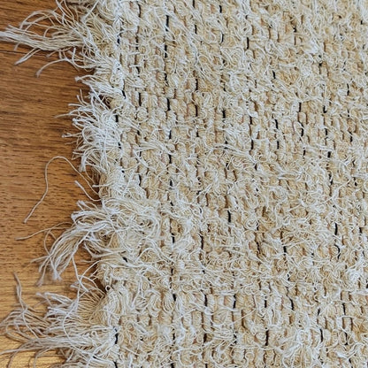 Ravena Handmade Cotton Area Rug, Natural & Caramel, 78.7 in x 98.4 in